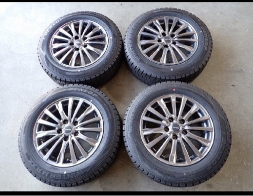 195/65R16】60系 現行プリウスなど　ダンロップ 中古スタッドレスアルミ●16×6.5J 114.3/5H ET38●