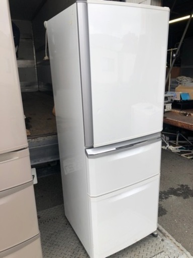 福岡市内配送無料　三菱電機 MITSUBISHI ELECTRIC MR-C34X-W [冷蔵庫 Cシリーズ （335L・右開） 3ドア パールホワイト]