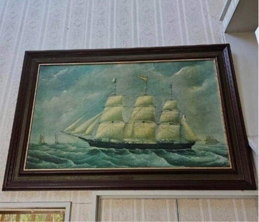 ◼️大きな船の絵画◼️TURNERウォールアクセサリー