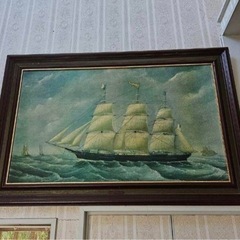 ◼️大きな船の絵画◼️TURNERウォールアクセサリー
