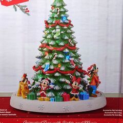 【配送可 ラスト1点】ディズニー 高さ40cmクリスマスツリー X\'masソング8曲収録 置物オブジェインテリア おしゃれリビング玄関 可愛いミッキーマウスミニー