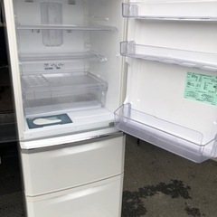 福岡市内配送無料　三菱電機 MITSUBISHI ELECTRIC MR-C34Y-W [冷蔵庫 Cシリーズ （335L・右開） 3ドア パールホワイト]