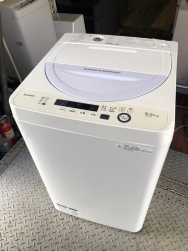 福岡市内配送設置無　シャープ 全自動洗濯機 5.5kg バイオレット ES-GE5A-V