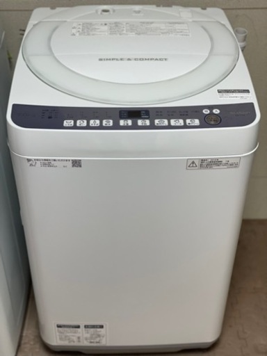送料・設置込み可　洗濯機　7kg SHARP 2018年