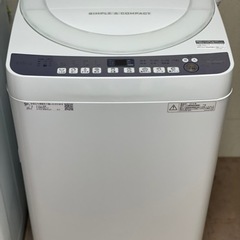 送料・設置込み可　洗濯機　7kg SHARP 2018年