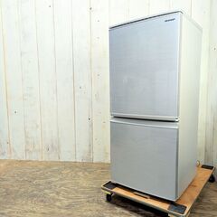 終 SHARP ノンフロン冷凍冷蔵庫 SJ-D14F-S 2ドア 137L 右開き 動作確認済み