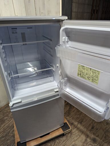 SHARP ノンフロン冷凍冷蔵庫 SJ-D14F-S 2ドア 137L 右開き 動作確認済み 2020年製 菊E