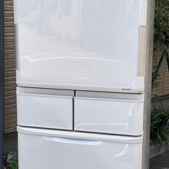 【RKGRE-260】特価！SHARP/442Lどっちもドア冷蔵庫/SJ-PW42A-C [サクラベージュ]/中古/2015年製/当社より近隣無料配達OK！