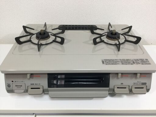 (1/14受渡済)JT7767【RINNAI/リンナイ ガスコンロ LPガス】美品 2022年製 KG67BEL 家電 キッチン レンジ ガステーブル 左側強火