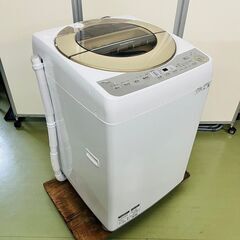 【ネット決済】SHARP シャープ 全自動電気洗濯機 ES‐GV...