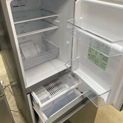 リサイクルショップどりーむ荒田店　No9389 冷蔵庫　２ドア　高年式♪　２０２１年製　アクア　１２６L　ガンメタリックカラー