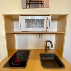 IKEA子供おままごとキッチン☆取っ手、可愛いくアレンジ♪