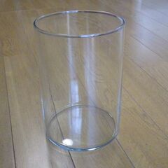 ガラス 花器 花瓶  直径12cm X 高さ17cm　2個セット