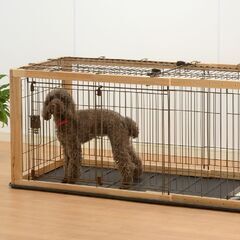 【愛品倶楽部柏店】リッチェル 木製スライドペットサークル レギュラー 屋根つき