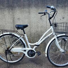 B226 折りたたみ自転車☆21テクノロジー☆6段変速☆26インチ