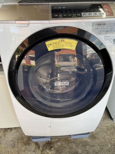 【ジモティ特別価格　実店舗販売中　日立　ドラム式電気洗濯乾燥機　11.0kg　BD-SV110BL】