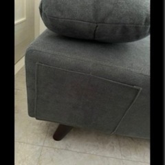 【美品】ソファベッド(クッション7個＋オットマン付き)