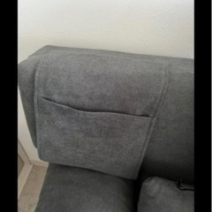 【美品】ソファベッド(クッション7個＋オットマン付き)