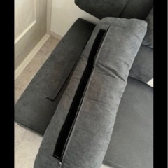 【美品】ソファベッド(クッション7個＋オットマン付き)