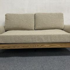 ウニコ/unico トレル TREL カバーリングソファ 2.5人掛けソファ 北欧スタイル フェザー入りクッション 中古家具 店頭引取歓迎 R7840