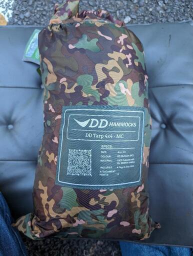 dd タープ　カモ柄　4m☓4m