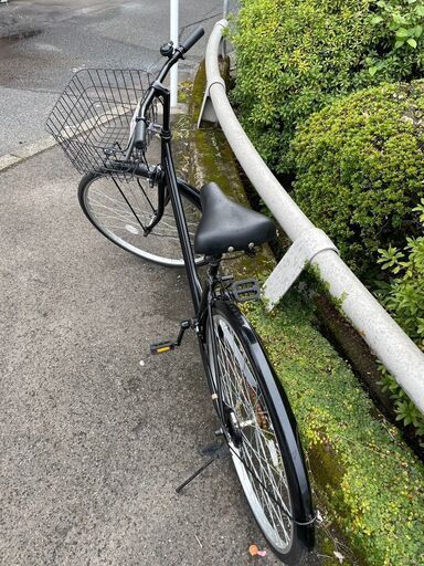 自転車 No.1184 ブラック 27インチ LEDライト ベル付き 【リサイクル