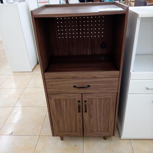 ☆ジモティ割あり☆ レンジ台 こげ茶 H118×D40×W58 クリーニング済み
