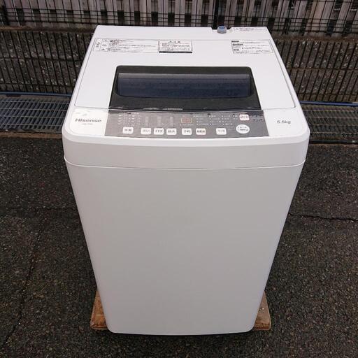 Hisense2017年製5.5㎏全自動洗濯機 美品