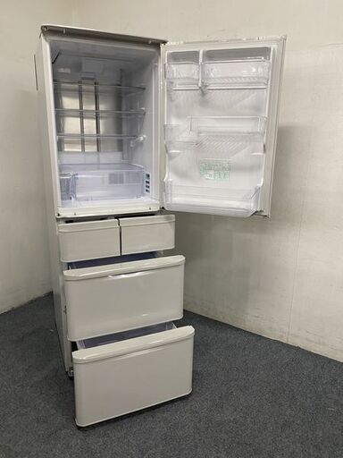 SHARP/シャープ スリム5ドア冷凍冷蔵庫 どっちもドア 412L 自氷 SJ-P411D-H グレー 2018年製 中古家電 店頭引取歓迎 R7849