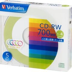 新品！データ用CD-RW 700MB 5枚