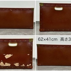 SNT137 昭和レトロ ボテ箱 ぼて箱 収納　箱　アンティーク　雑貨 店舗什器 ホリケン 3個セット