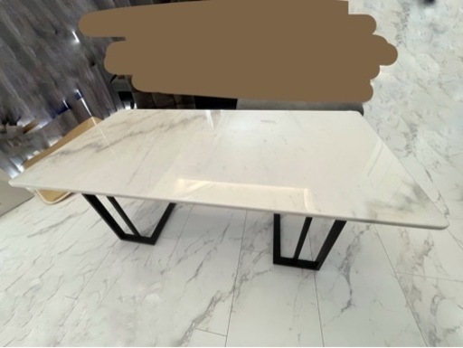 テーブル　大理石　リビングテーブル