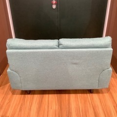 トレファク神戸南店】2人掛けソファー グリーン【取りに来られる方限定】