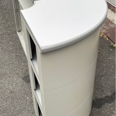 受付ハイカウンター スチール 幅1760×奥560×高890 鋼板 受付カウンター アール型 オフィス用品 オフィス家具 事務用品 事務家具 大阪発