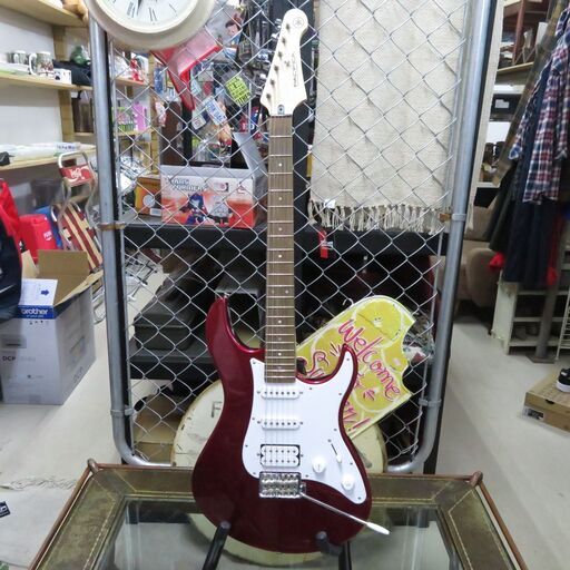 ヤマハ エレキギター パシフィカ012 レッド ソフトケース・シールドケーブルなど小物付き|江別市のリサイクルショップドロップ