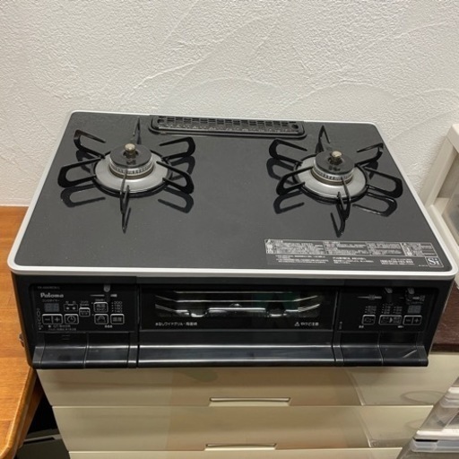 【終了】パロマ 都市ガス用ガスコンロ 上位機種 PA-A64WCK-L ガラストップ
