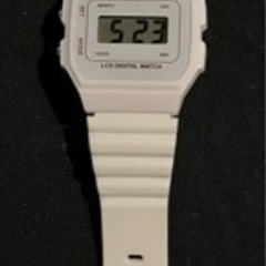 ダイソー　腕時計（デジタルウォッチ（ブループラネット、Ａ、ホワイト））