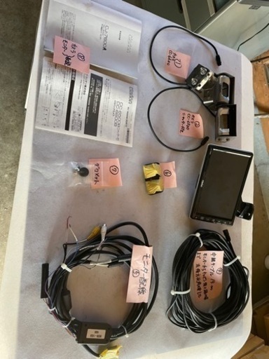 バックカメラ（トレーラー用）clarion CC-6500BとCC-6600Bの2機とCJ-7600A 7インチ液晶ワイドモニターその他…