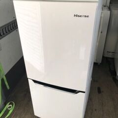 福岡市内配送無料　2020年　ハイセンス 【右開き】130L 2ドアノンフロン冷蔵庫 エディオンオリジナル パールホワイト HR-D1302