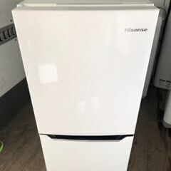 福岡市内配送無料　2020年　ハイセンス 【右開き】130L 2ドアノンフロン冷蔵庫 エディオンオリジナル パールホワイト HR-D1302