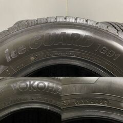 YOKOHAMA ice GUARD iG91 175/80R14 99/98N LT 14インチ トラックタイヤ スタッドレス 6本 22年製 バリ溝 小型トラック　(MTE494)クレジットカード QRコード決済可能