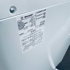 13番 SHARP✨洗濯機✨ES-G60TC-W‼️ 
