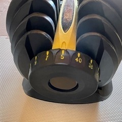 可変式ダンベル　40kg×2個、トレーニングベンチのセット