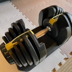 可変式ダンベル　40kg×2個、トレーニングベンチのセット