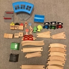 木製おもちゃ①  IKEA 電車　レール　セット
