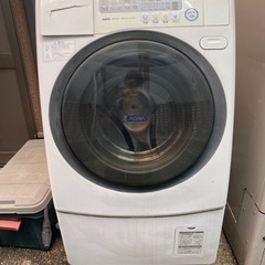 サンヨードラム式洗濯機　ジャンク　