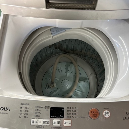 L7 洗濯機 2017年製 AQUA AQW-BK50F(W) 5kg 中古
