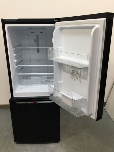 （12/26受渡済）JT7979【Hisense/ハイセンス 2ドア冷蔵庫】美品 2019年製 HR-D15CB 右開き 家電 キッチン 冷蔵冷凍庫