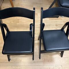 折り畳み椅子2つセット（黒）