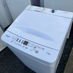 【5.5kg洗濯機】Hisense☆シンプルホワイト☆美品